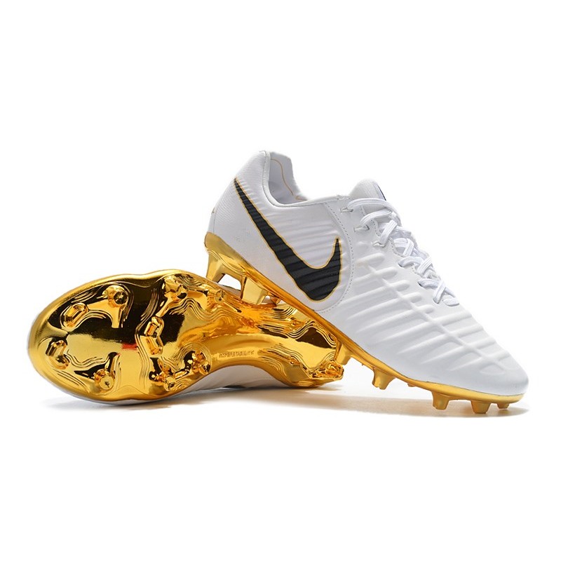 Nike Tiempo Legend Elite FG Bílý Zlato